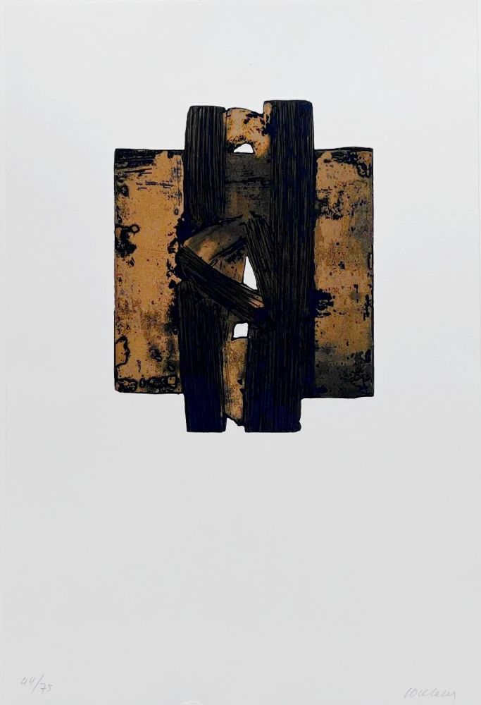 エッチング Soulages - Eau-forte XXVIII 