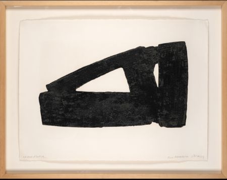 エッチング Soulages - Eau-forte XXXII