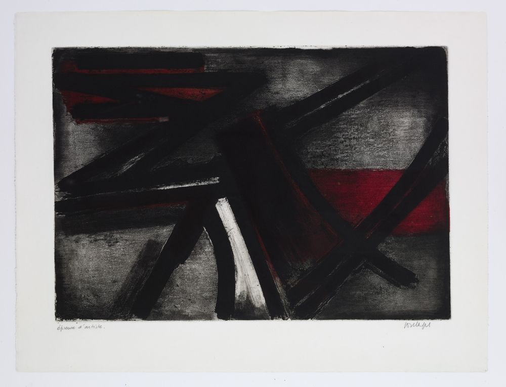 エッチング Soulages - Eau Forte 2
