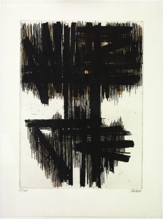 エッチング Soulages - Eau Forte VI