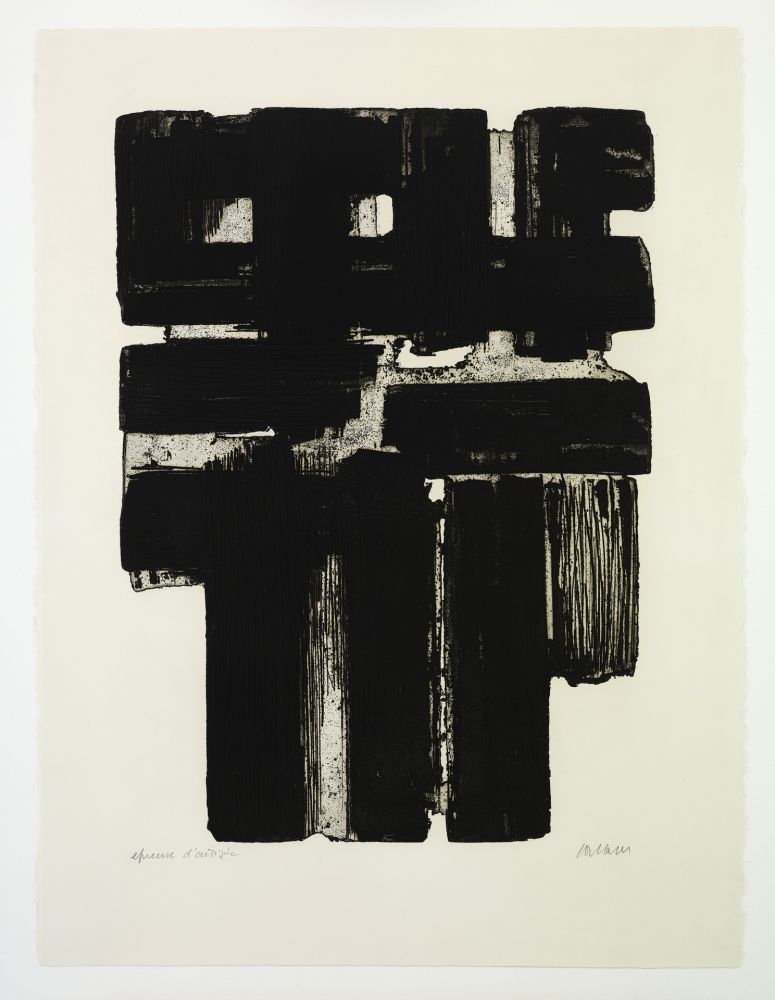エッチング Soulages - Eau Forte X b