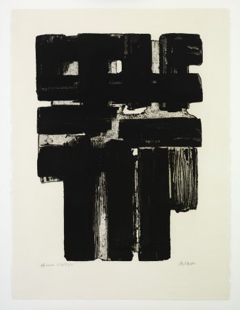 エッチング Soulages - Eau Forte X b
