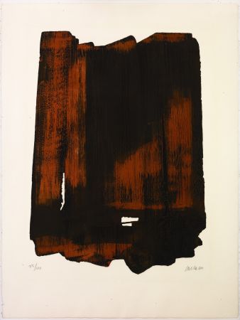 エッチング Soulages - Eau Forte XVI