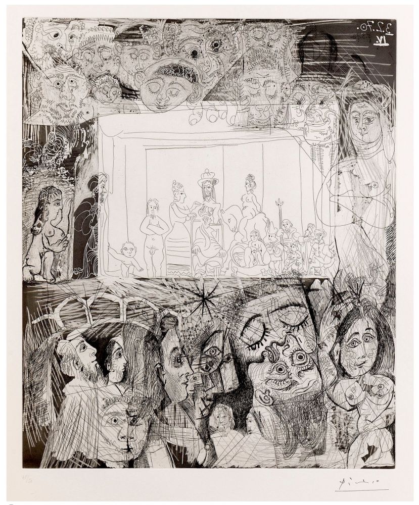 彫版 Picasso -  Ecce Homo, d'Après 