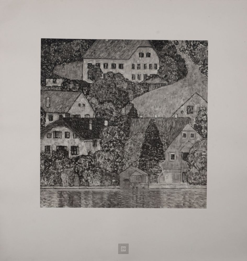リトグラフ Klimt (After) - Eine Nachlese Folio, Am Attersee