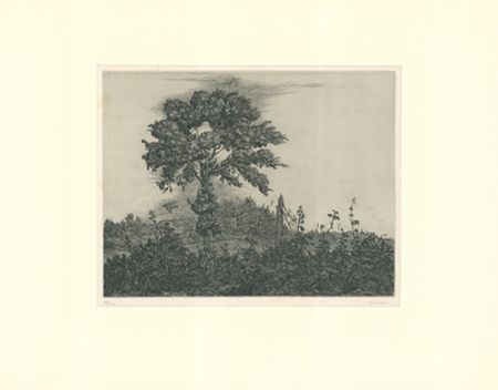 彫版 Coester - Einzelner Baum