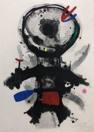 エッチング Miró - El angel acribillado