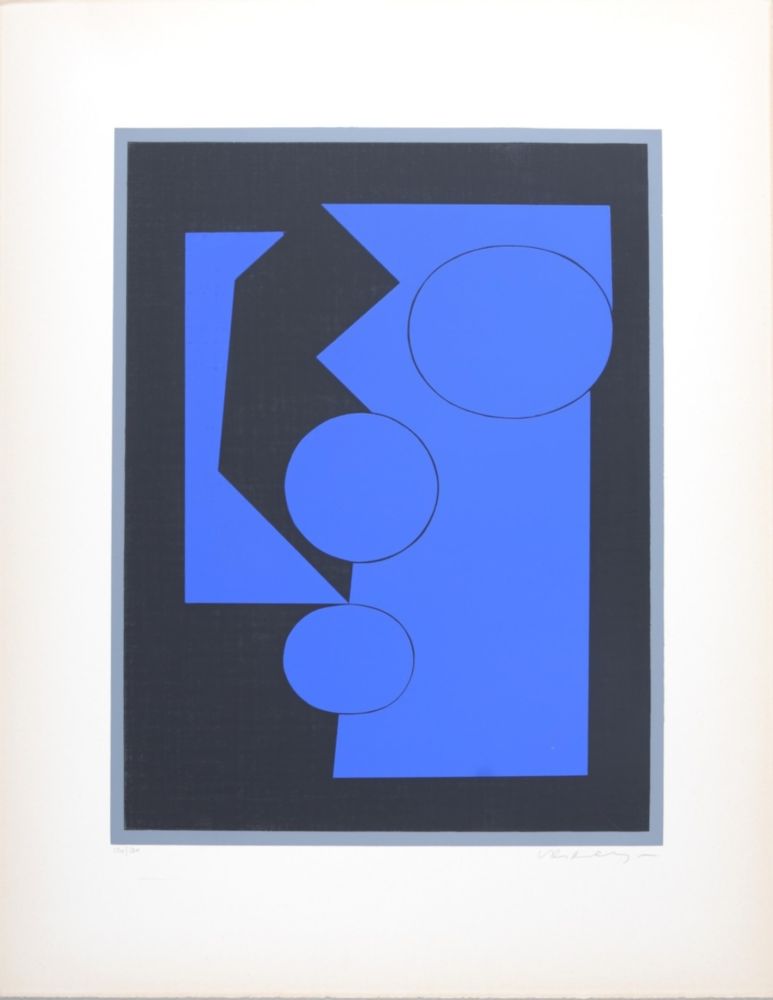 シルクスクリーン Vasarely - El Cielo