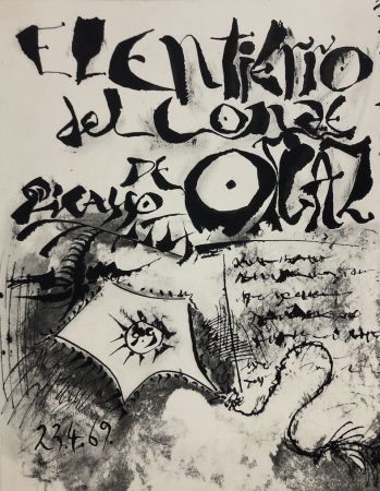 エッチング Picasso - El entierro del Conde Orgaz
