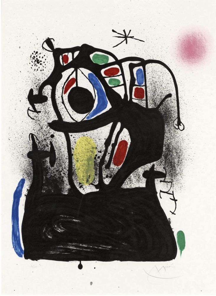 リトグラフ Miró - El hipnotizador 