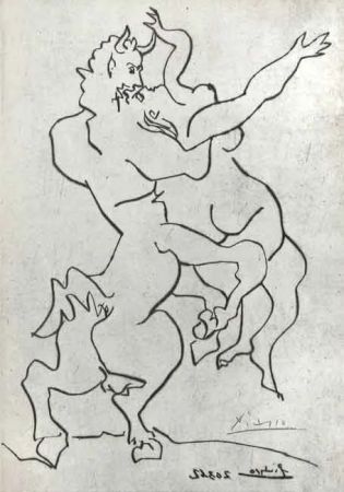 ポイントーセッシュ Picasso - El Rapto de Jezabel por Quirón el Centauro II