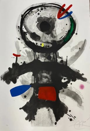 エッチング Miró - El ángel acribillado
