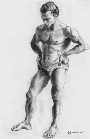 リトグラフ Bonabel - ELIANE BONABEL / Louis-FerdinandCéline - Nu Masculin / Male Nude  - 1938