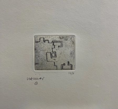 エッチング Chillida - Enda VII