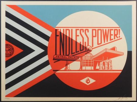 シルクスクリーン Fairey - Endless Power Petrol Palace