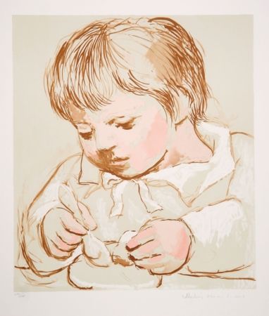 リトグラフ Picasso - Enfant Deieunant