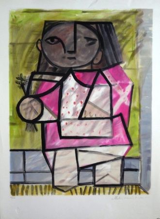 リトグラフ Picasso - Enfant en Pied