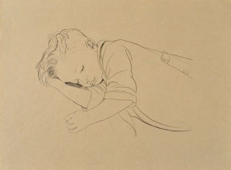 彫版 Sauer - Enfant endormi