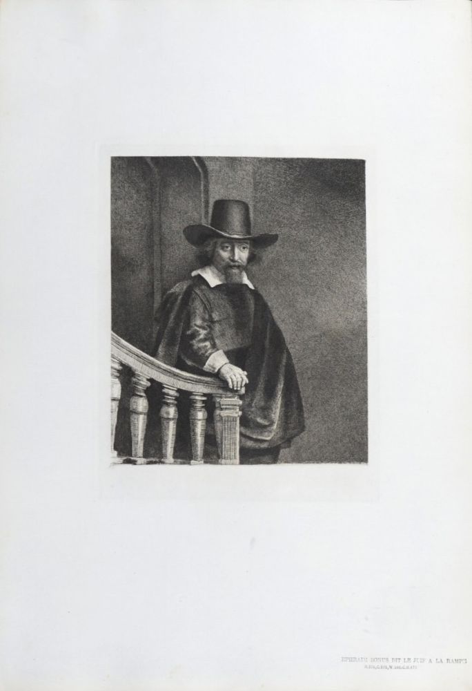 輪転グラビア印刷 Rembrandt - Ephraim Bonus dit Le Juif à la Rampe