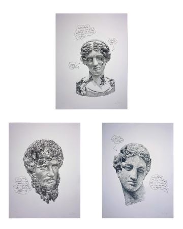 シルクスクリーン Arsham - Eroded Classical Prints (Portfolio of 3)