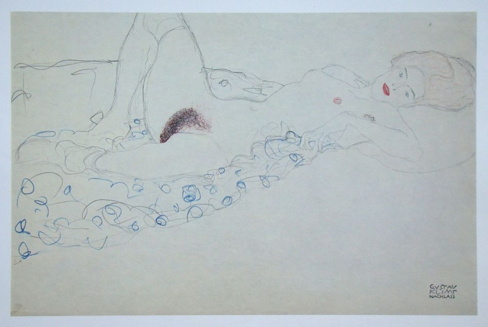 オフセット Klimt (After) - Erotische Zeichnung