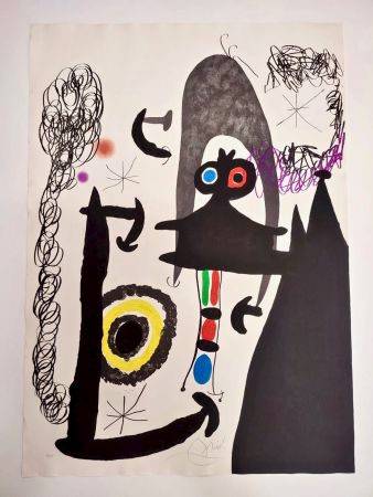 エッチングと　アクチアント Miró - Escalade ver la lune