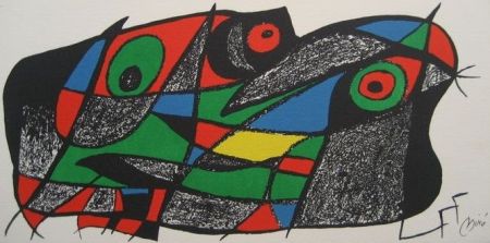 リトグラフ Miró - Escultor : Suecia