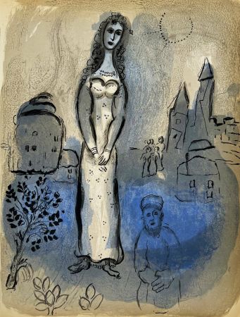 リトグラフ Chagall - Esther