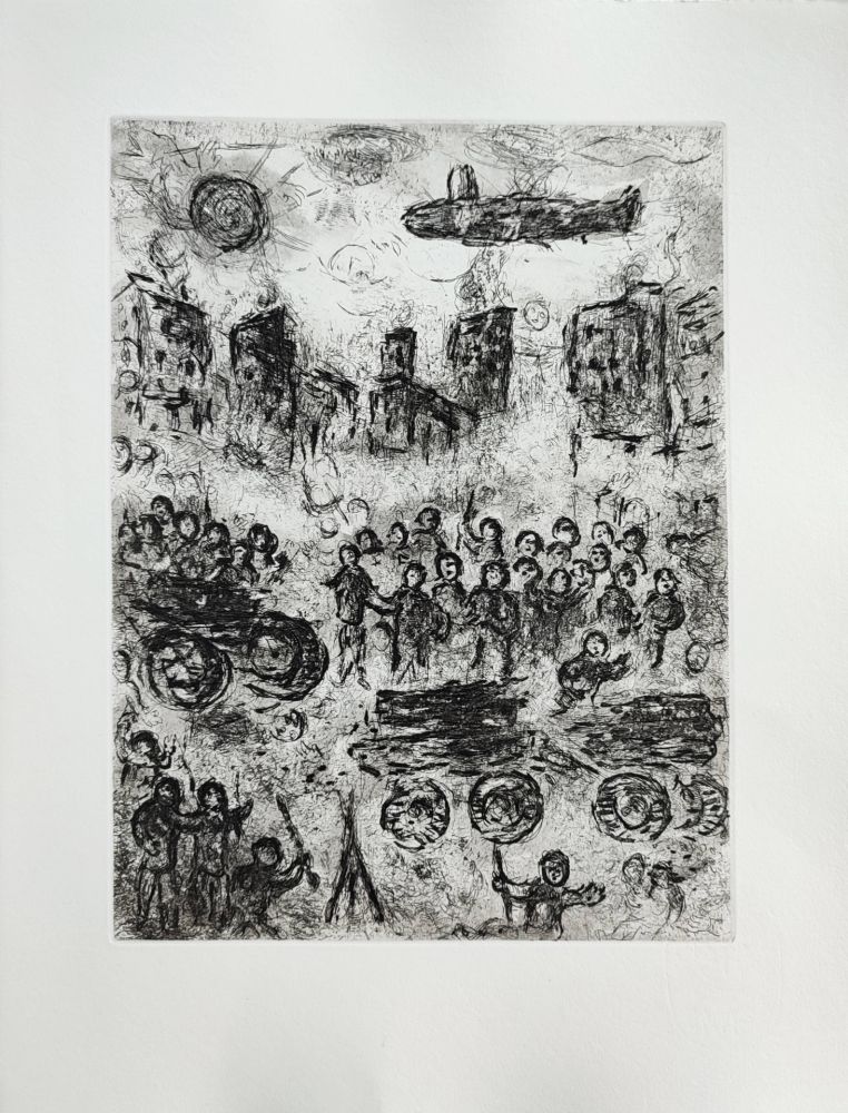 エッチング Chagall - Et sur la terre