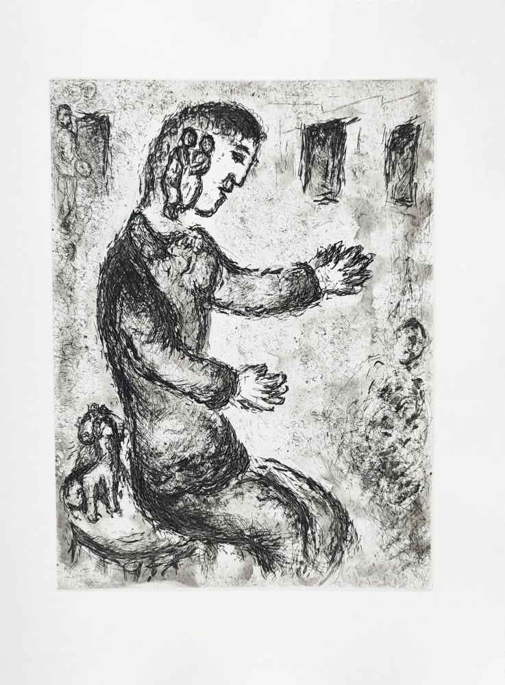 エッチング Chagall - Et sur la terre
