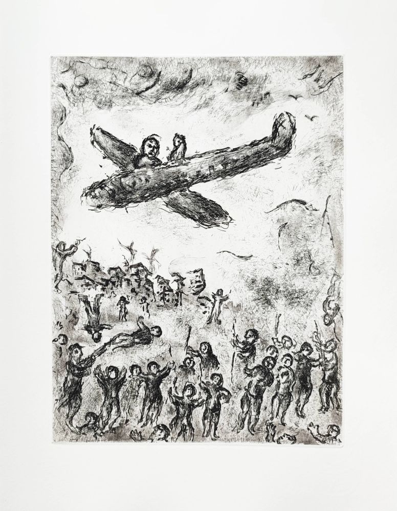 エッチング Chagall - Et sur la terre