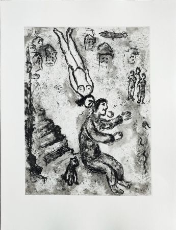 エッチング Chagall - Et sur la terre