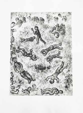 エッチング Chagall - Et sur la terre