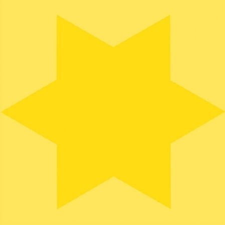 シルクスクリーン Mosset - Etoile jaune
