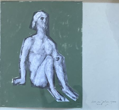 シルクスクリーン Buraglio - Etude pour Job, avec Cézanne