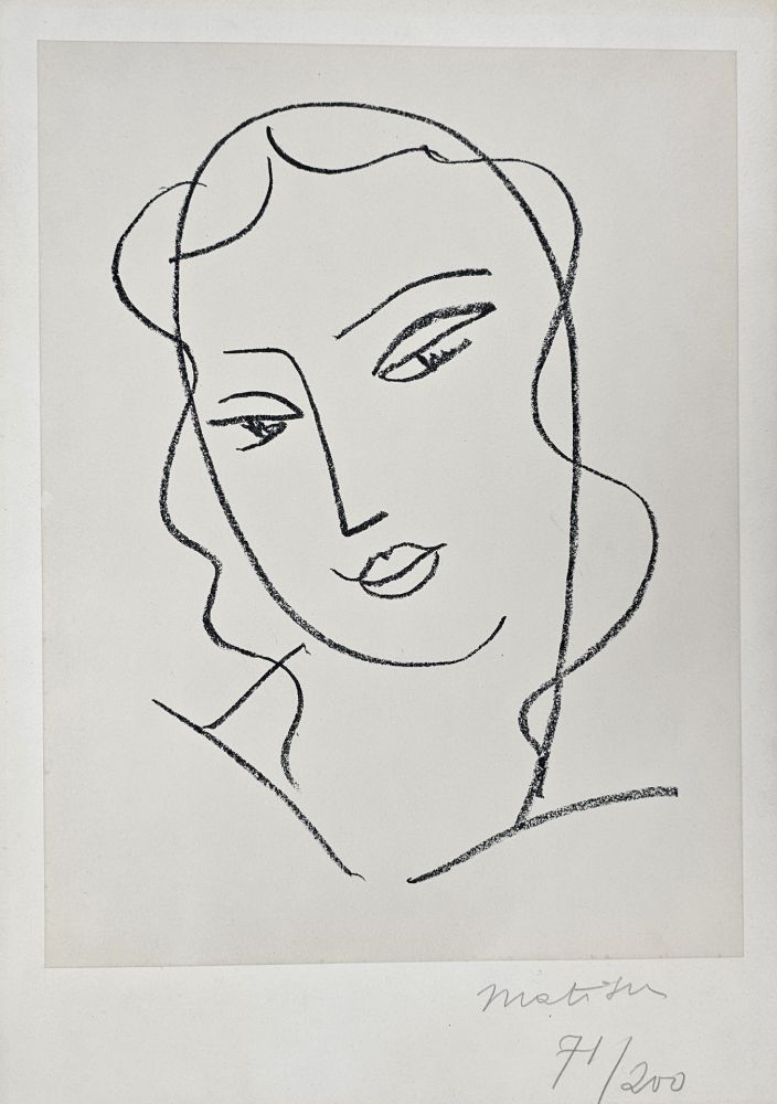 リトグラフ Matisse - Etude pour la Vierge