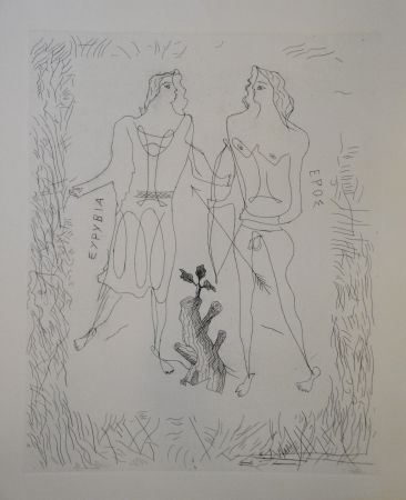 彫版 Braque - Eurybia et Eros.