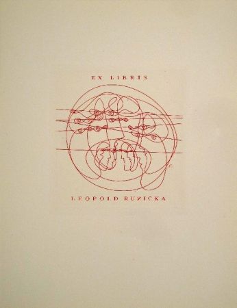 彫版 Erni - Ex Libris Leopold Ruzicka