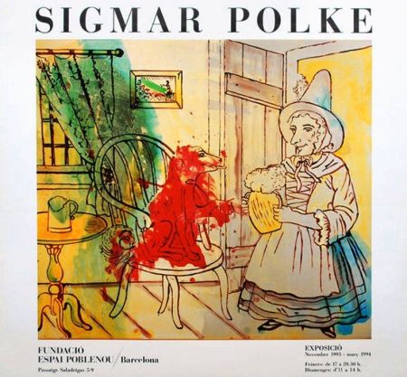 掲示 Polke - Exhibition Poster Espai Poblenou
