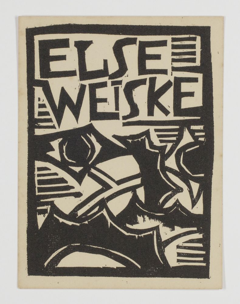 木版 Schmidt-Rottluff - Exlibris Else Weiske