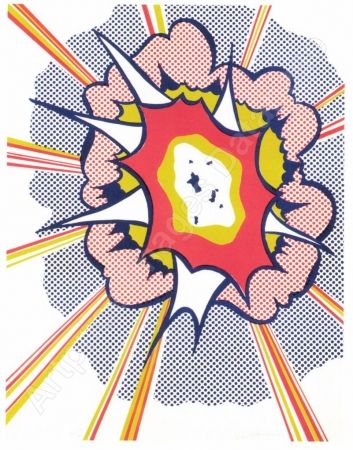 リトグラフ Lichtenstein - Explosion