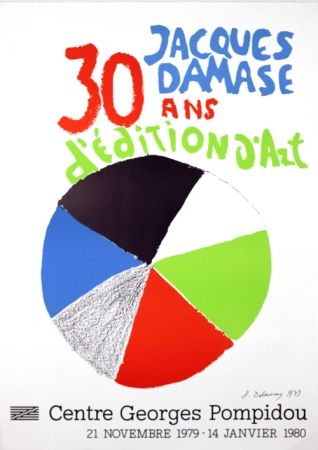 リトグラフ Delaunay - Expo J Damasse 30 Ans d'Edition d'Art