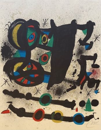リトグラフ Miró - Exposicion Homenaje a Josep Lluis Sert 