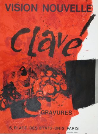 リトグラフ Clavé - Exposition 1972 (gravures)