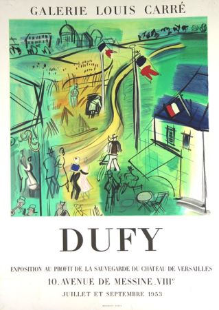 リトグラフ Dufy - Exposition au Profit de La Sauvegarde du Chateau de Versailles