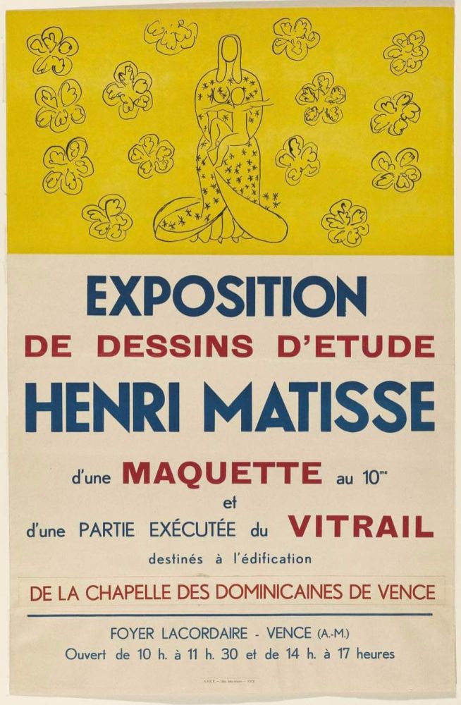 リトグラフ Matisse (After) - Exposition De Dessin's D'Etude 