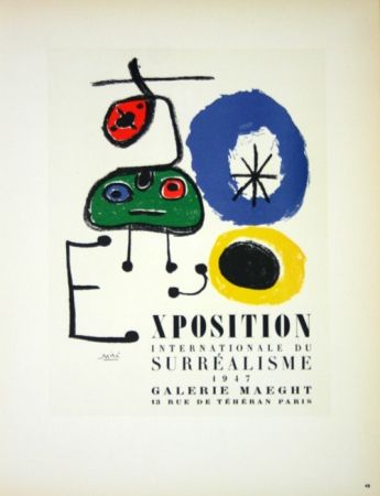 技術的なありません Miró - Exposition du Surréalisme  Galerie Maeght 1947