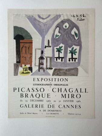 リトグラフ Picasso - EXPOSITION GALERIE DES CANNES