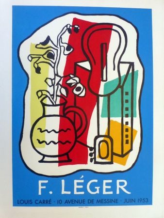 リトグラフ Leger - Exposition Galerie Louis Carré, 1953