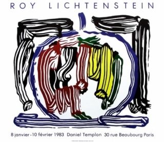 掲示 Lichtenstein - Exposition galerie Templon
